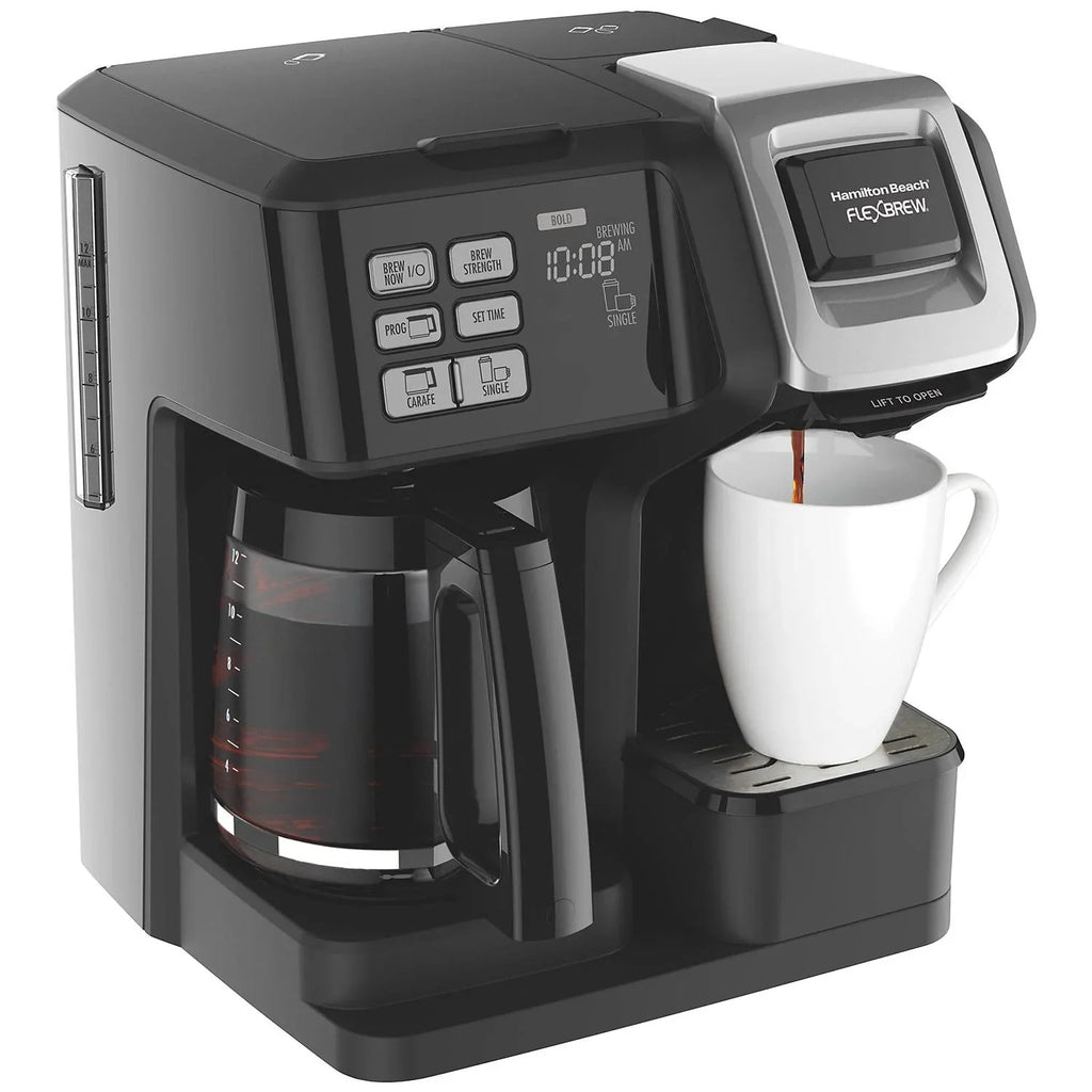 Hamilton Beach FlexBrew Trio 2-Way Coffee Maker, Compatible with K-Cup Pods or Grounds, Combo, Single Serve & Full 12c Pot, Black - image 5