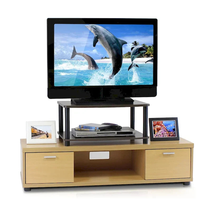 Porch & Den St. Marks Two-Tier Raised TV Stand - image 25
