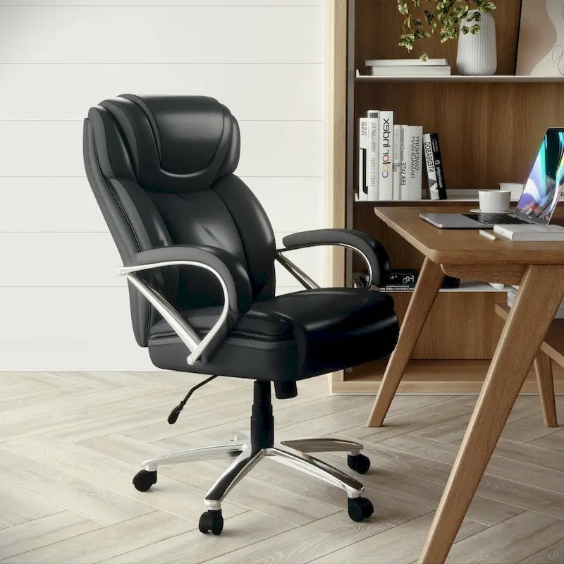 Executive Ergonomic Swivel Office Chair for Big & Tall with LeatherSoft Upholstery - image 8