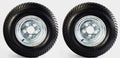 2-Pack Trailer Tire On Rim 20.5X8-10 205/65-10 20.5X8.0-10 5 Lug E Galvanized - image 1