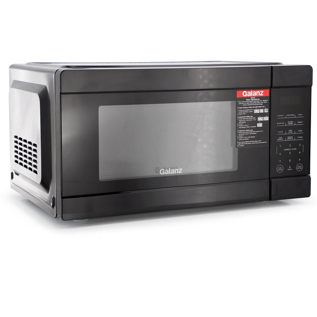 Galanz 1.1 Cu Ft. 1000 Watt Counter Top Microwave Oven in Black - image 1