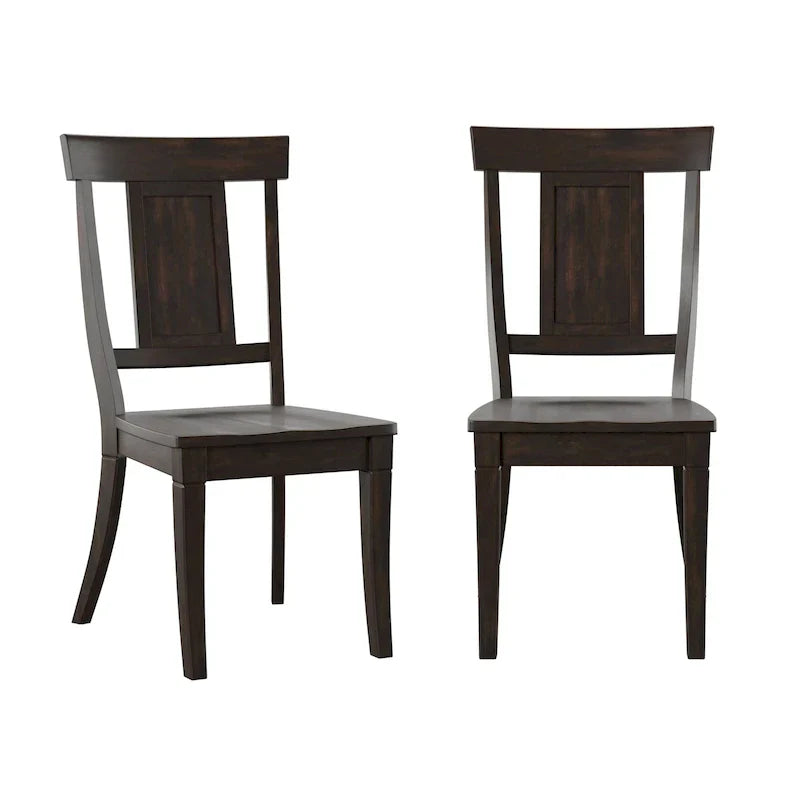 Set of 2 Ronda Wooden Dining Chairs with Panel Back - image 8