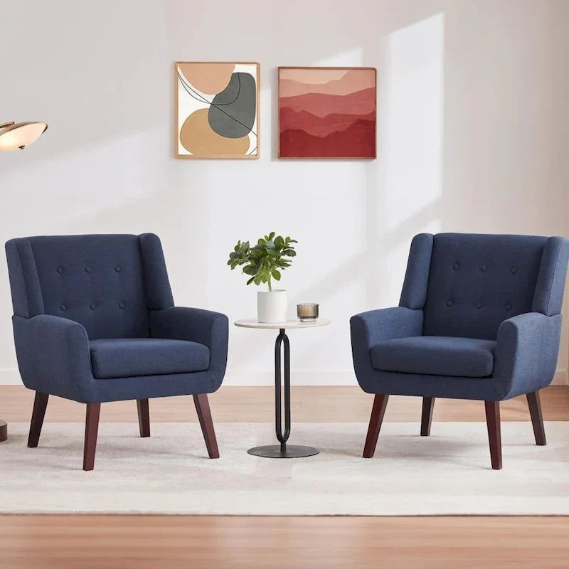 HUIMO Set of 2 Modern Tufted Accent Chair - image 2