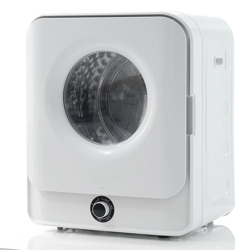 1.95 Cu.ft Front Load Clothes Dryer, Portable Compact Dryer 830W, 5 Drying Modes, Stainless Steel Drum, with Overheat Protect