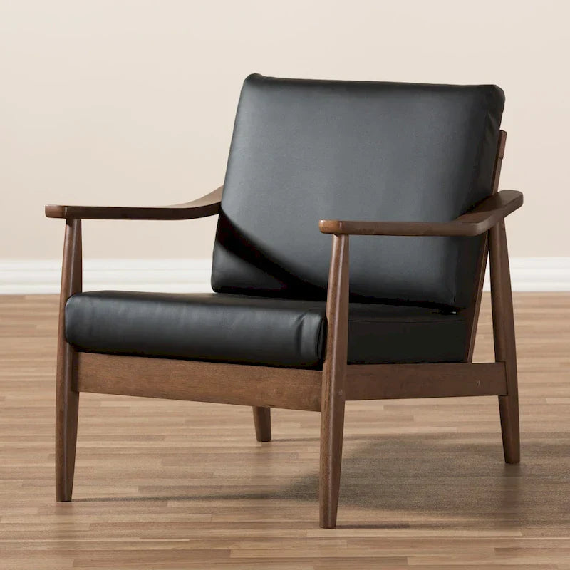 Baxton Studio Mid-Century Modern Lounge Chair - image 12
