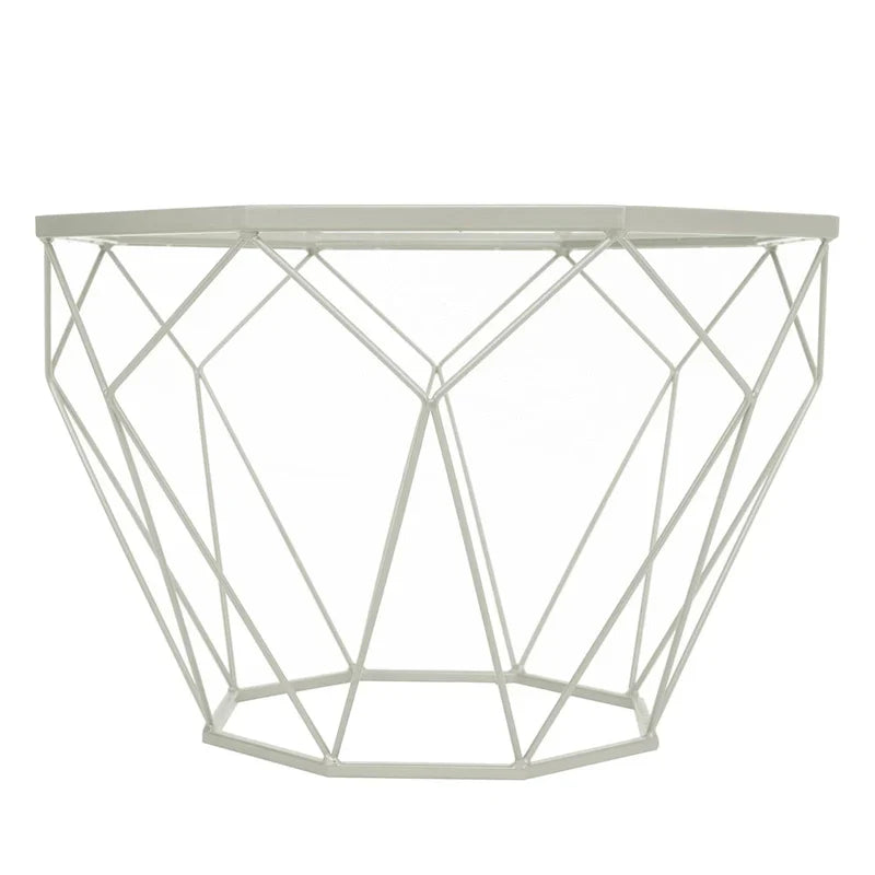 Malibu 22 Modern Octagonal Coffee Table with Tempered Glass Top and Durable Metal Geometric Base for Living Room or Office - image 16