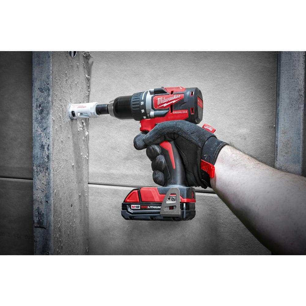 M18 18V Lithium-Ion Brushless Cordless Compact Drill/Impact Combo Kit (2-Tool) W/ (2) 2.0Ah Batteries, Charger & Bag 2892-22CT - image 6