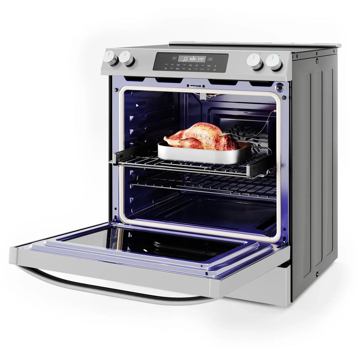 Midea 30-In Slide-In Electric Range with Wi-Fi Connectivity and Fan Convection, Stainless Steel,  MES30S2AST - image 8