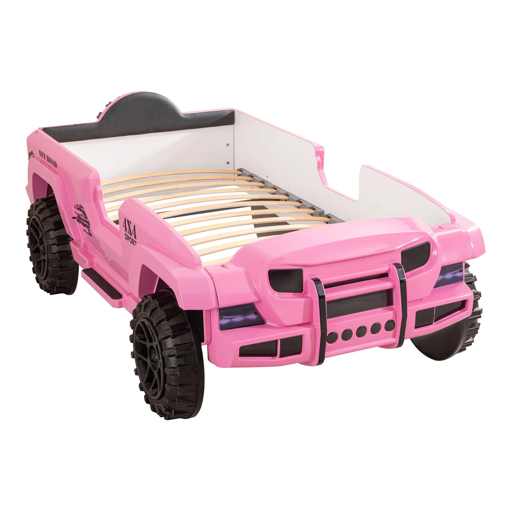 Furniture of America Terra Kids Plastic Twin SUV Bed with LED and Sound, Black - image 23