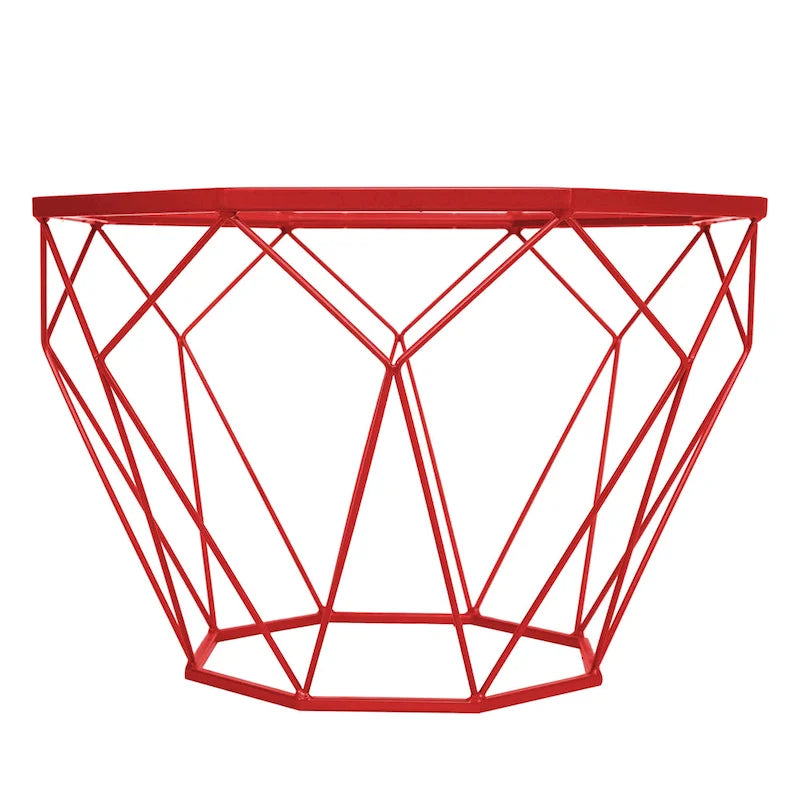 Malibu 22 Modern Octagonal Coffee Table with Tempered Glass Top and Durable Metal Geometric Base for Living Room or Office - image 26