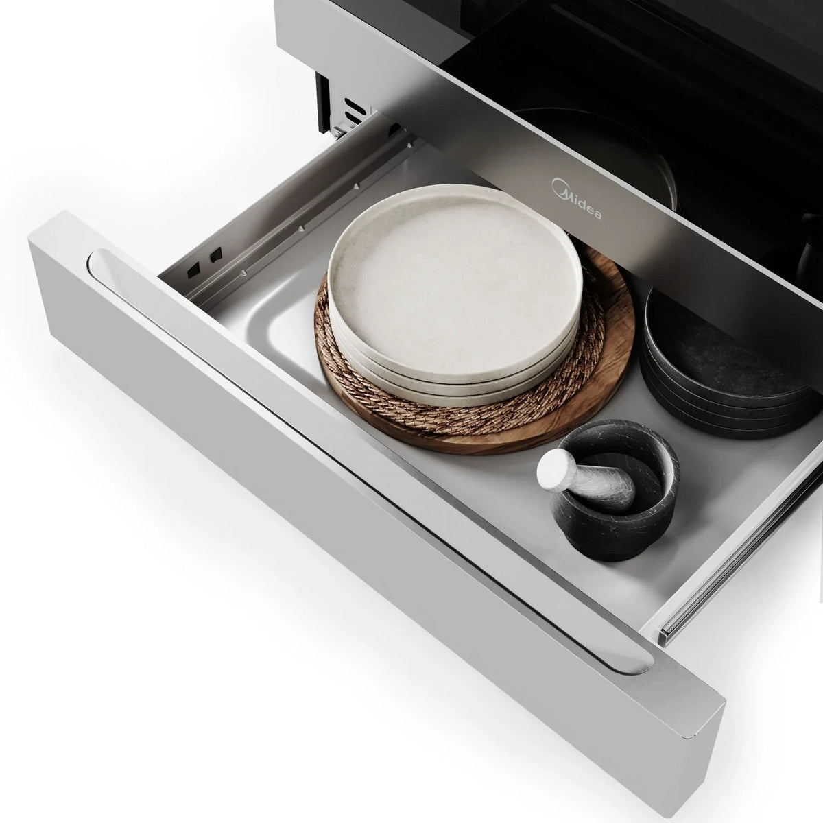 Midea 30-In Slide-In Electric Range with Wi-Fi Connectivity and Fan Convection, Stainless Steel,  MES30S2AST - image 10