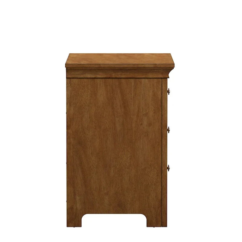 iNSPIRE Q Classic Ediline 3-Drawer Wooden Nightstand with Charging Station - image 10