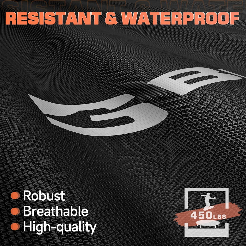 BCAN 450/550 LBS Foldable Mini Trampoline, 40"/48" Fitness Trampoline with Bungees, U Shape Adjustable Foam Handle, Stable & Quiet Exercise Rebounder for Adults Indoor/Outdoor Workout - image 40