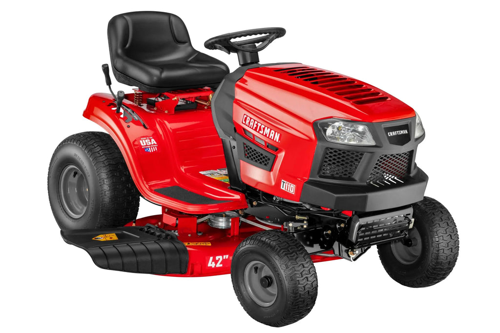 Craftsman T110 42-in Riding Lawn Mower – 17.5 HP Briggs & Stratton Engine – 7-Speed Transmission – Model 13AN77XS093 - image 4
