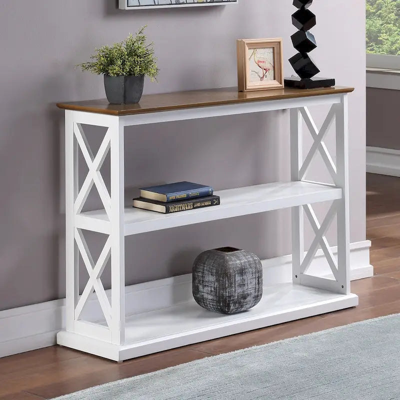 Coventry Console Table with Shelves by Convenience Concepts - image 5