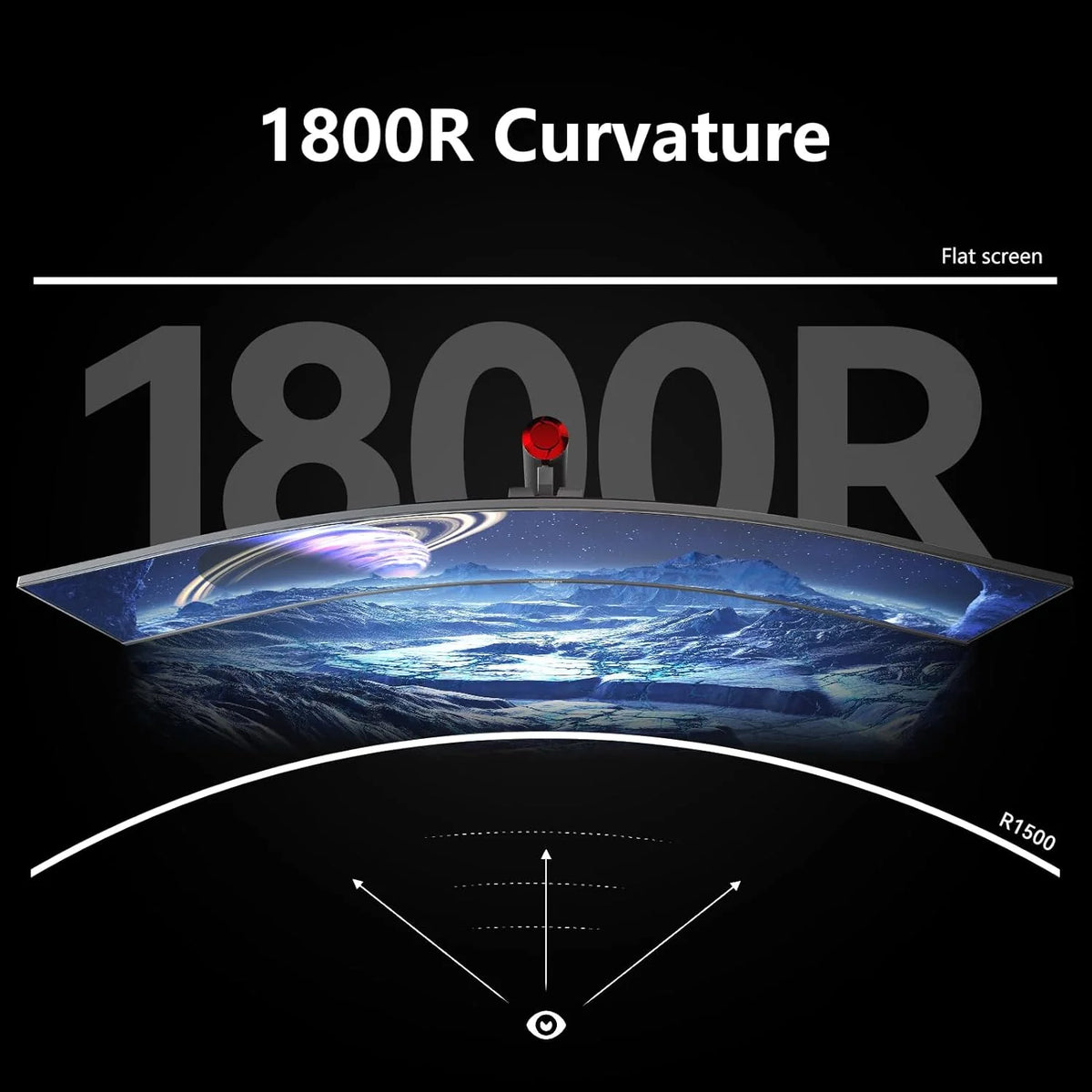 49" Curved Gaming Monitor, 144Hz, HDR400, USB-C - image 3