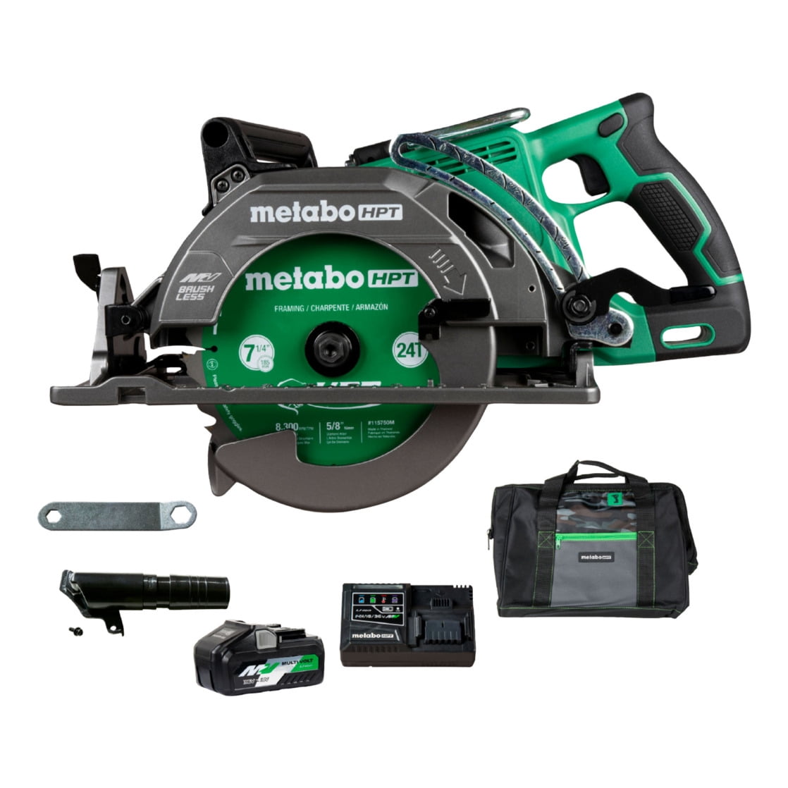 Metabo HPT 36V Cordless Circular Saw, 7-1/4-In, C3607DWA
