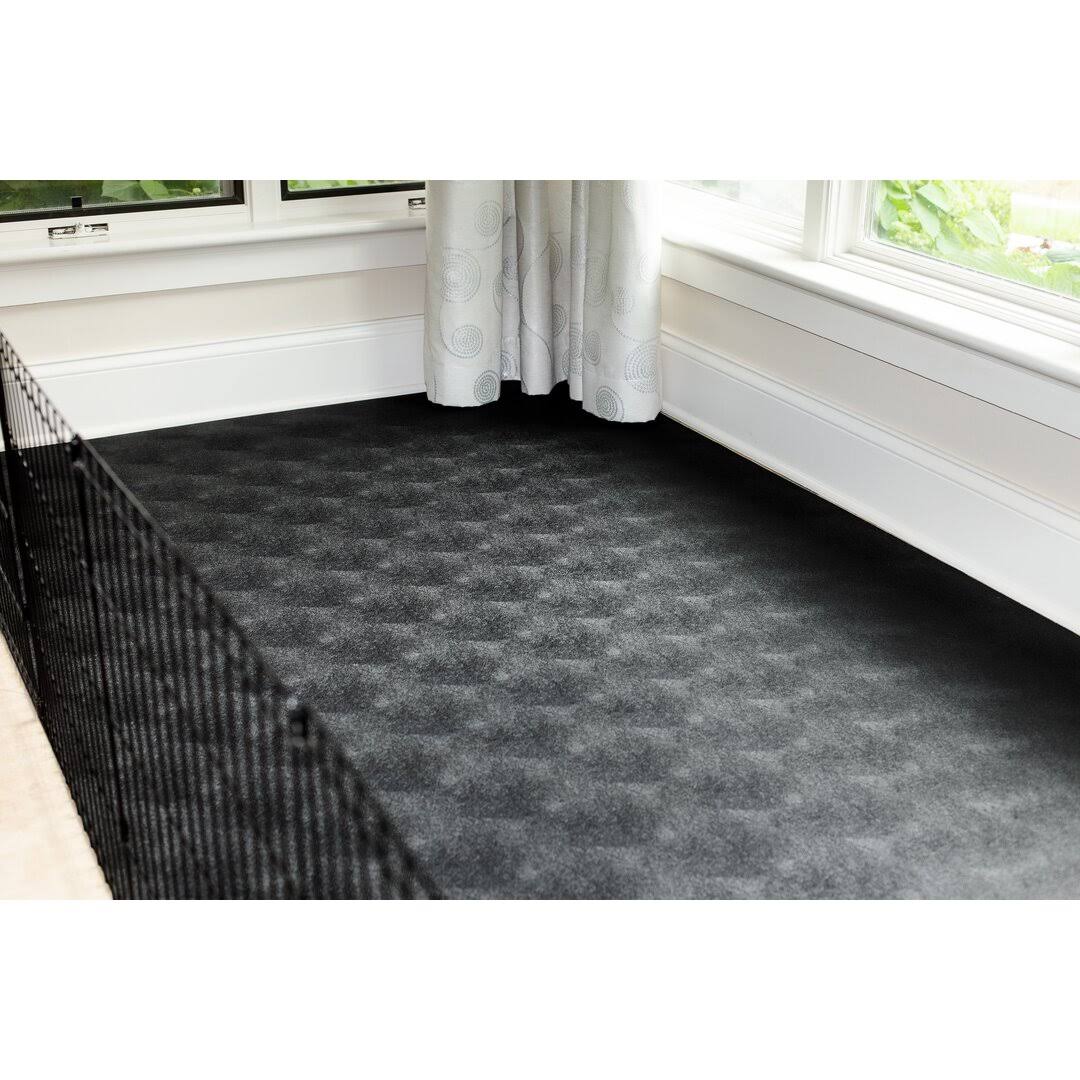 G-Floor Midnight Black 5 ft. x 10 ft. Levant Pet Floor Protector - image 1