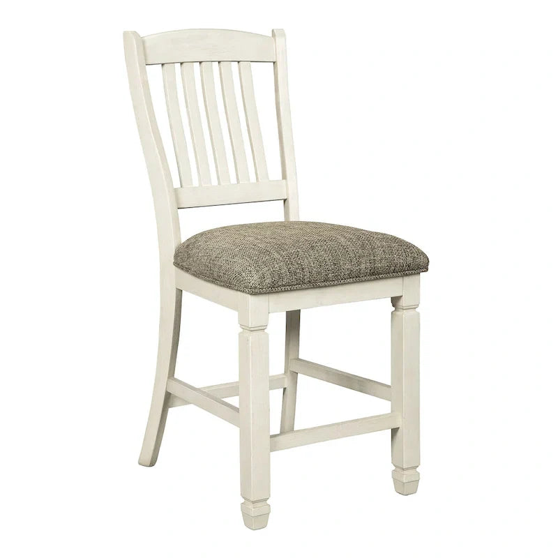 Signature Design by Ashley Bolanburg 7-Piece Counter Height Dining Set in Antique White and Brown - image 4