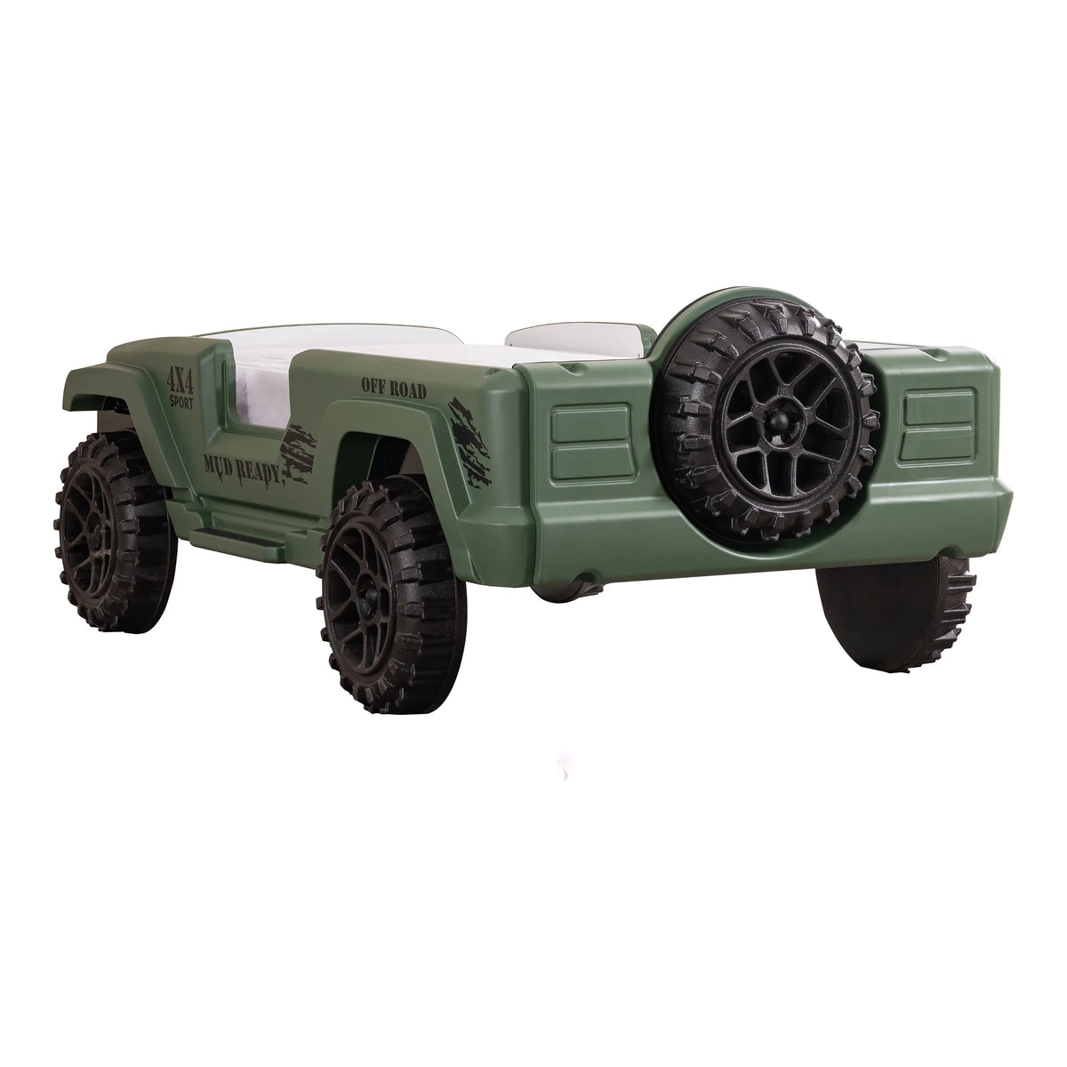 Furniture of America Terra Kids Plastic Twin SUV Bed with LED and Sound, Black - image 39