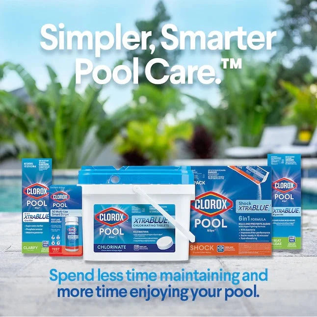 Clorox Pool&Spa XtraBlue 3 in Long Lasting Chlorinating Tablets 35-lb Bucket 3-in Pool Chlorine Tabs