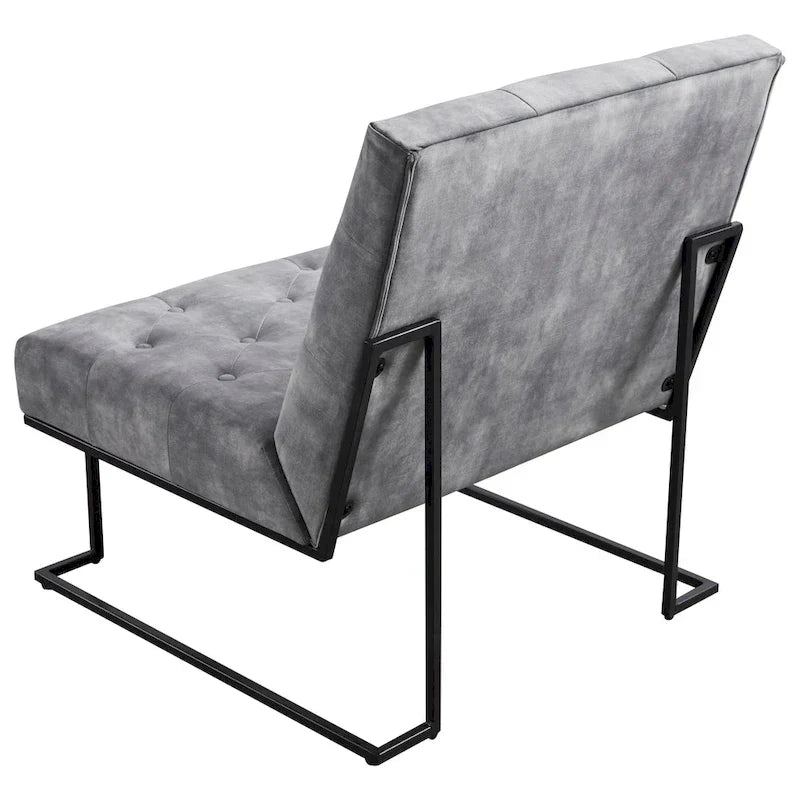 Corvus Savannah Tufted Velvet Lounge Chair with Upholstered Accent - image 20