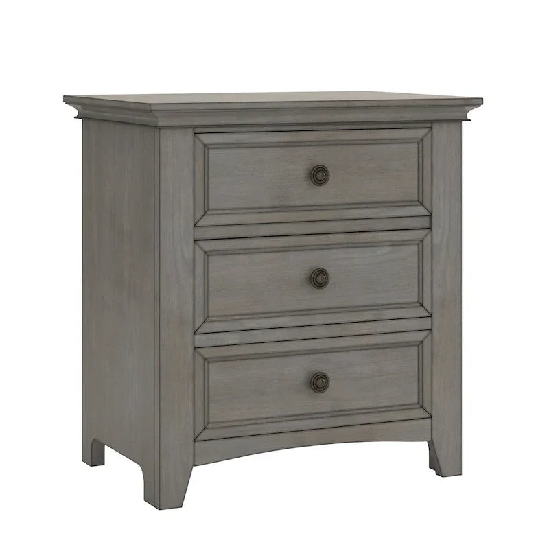 iNSPIRE Q Classic Ediline 3-Drawer Wooden Nightstand with Charging Station - image 7