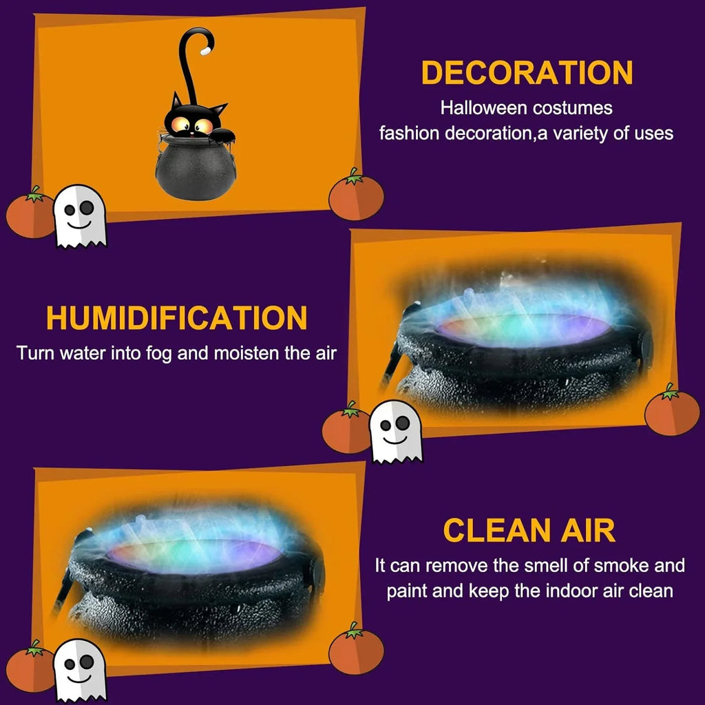 Halloween Smoke Machine - LED Light Color Changing