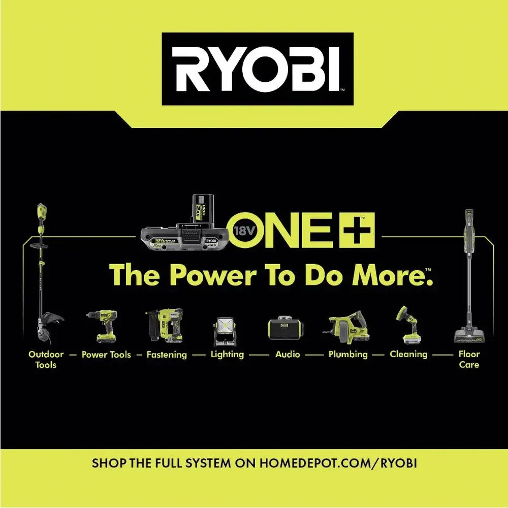 RYOBI ONE+ 18V Cordless 6 - Tool Combo Kit with 1.5 Ah Battery, 4.0 Ah Battery, and Charger - image 3