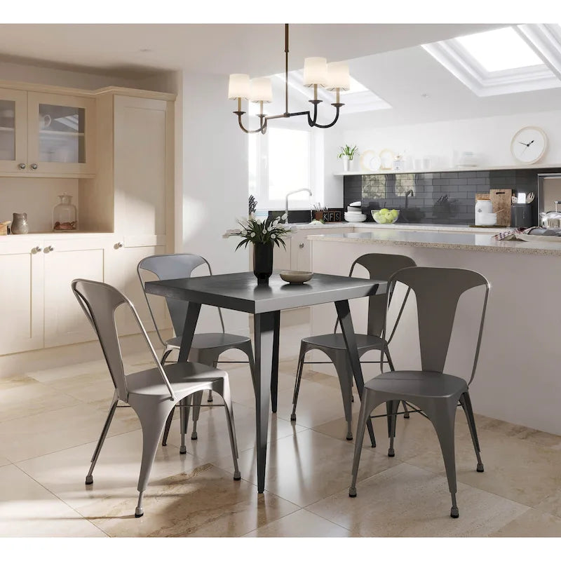 Carbon Loft Swan Industrial Square Metal Dining Table - Not Available - image 16