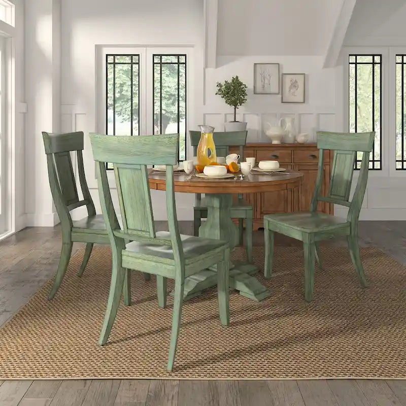 Set of 2 Ronda Wooden Dining Chairs with Panel Back - image 5