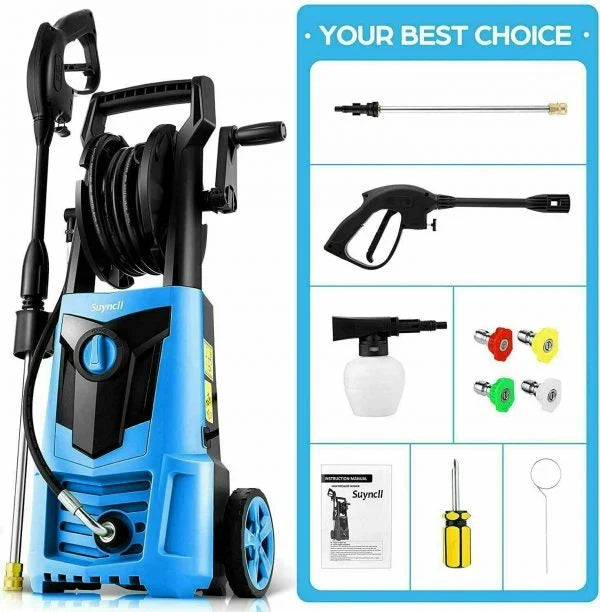 Electric Pressure Washer 3000PSI, 2.4GPM High Power Washer Cleaner NEW