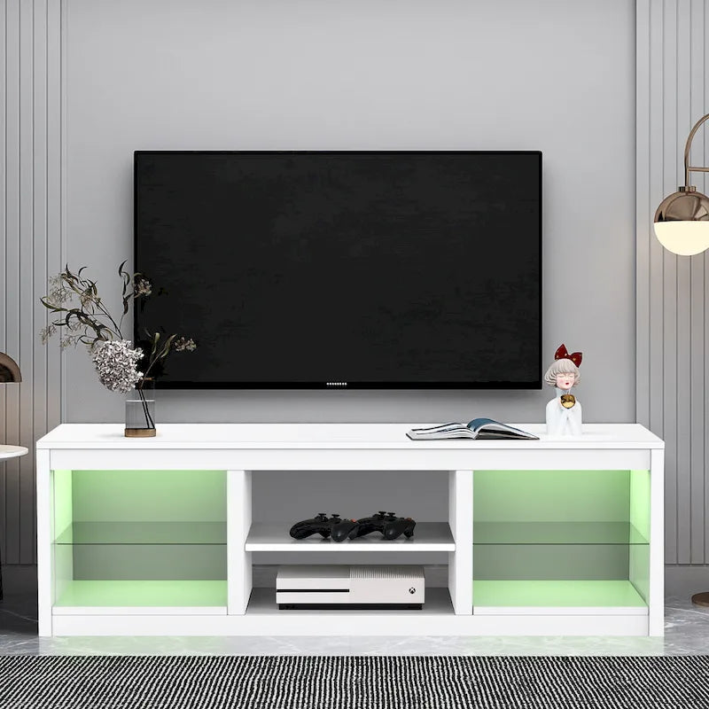 66-Inch Contemporary RGB LED TV Stand Console for TVs Up to 75 Inches - image 17