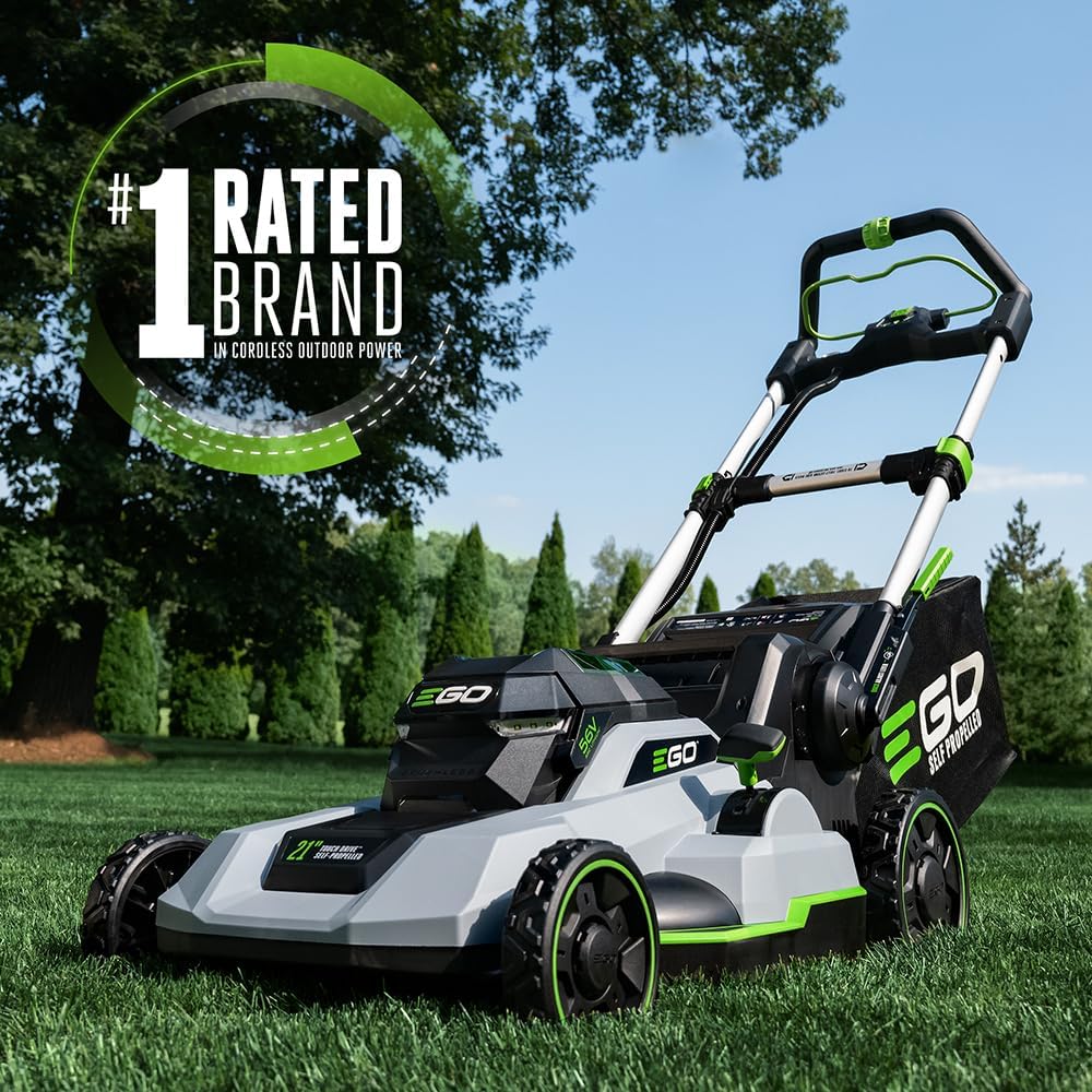 EGO Power+ 21-Inch 56V Self-Propelled Cordless Lawn Mower with 2x 4.0Ah Batteries & Rapid Charger, Black - image 2