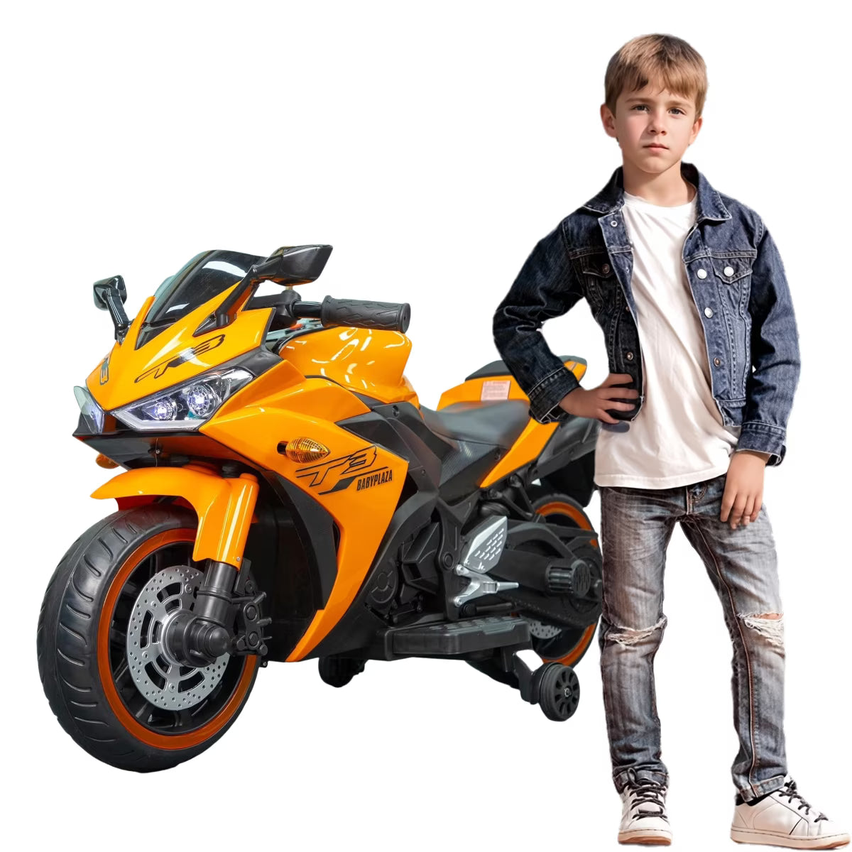 2 Seats Electric Dirt Bike Motorcycle for Kid 3 - 8, 12V Kids Motorcycle with Manual Throttle, Lighting Wheels, Music Function, Max Load 99 lb (Blue) - image 4