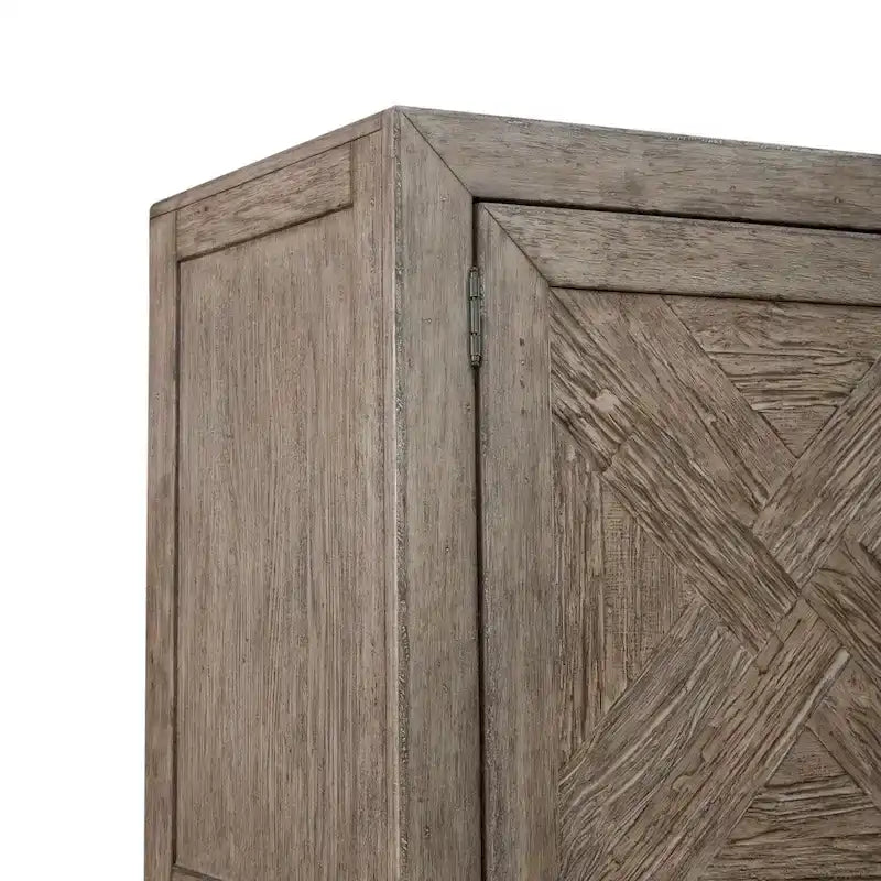 Skyview Lodge Cobblestone Oak Armoire - Spacious Bedroom Storage (54" W x 20" D x 75" H) - image 15