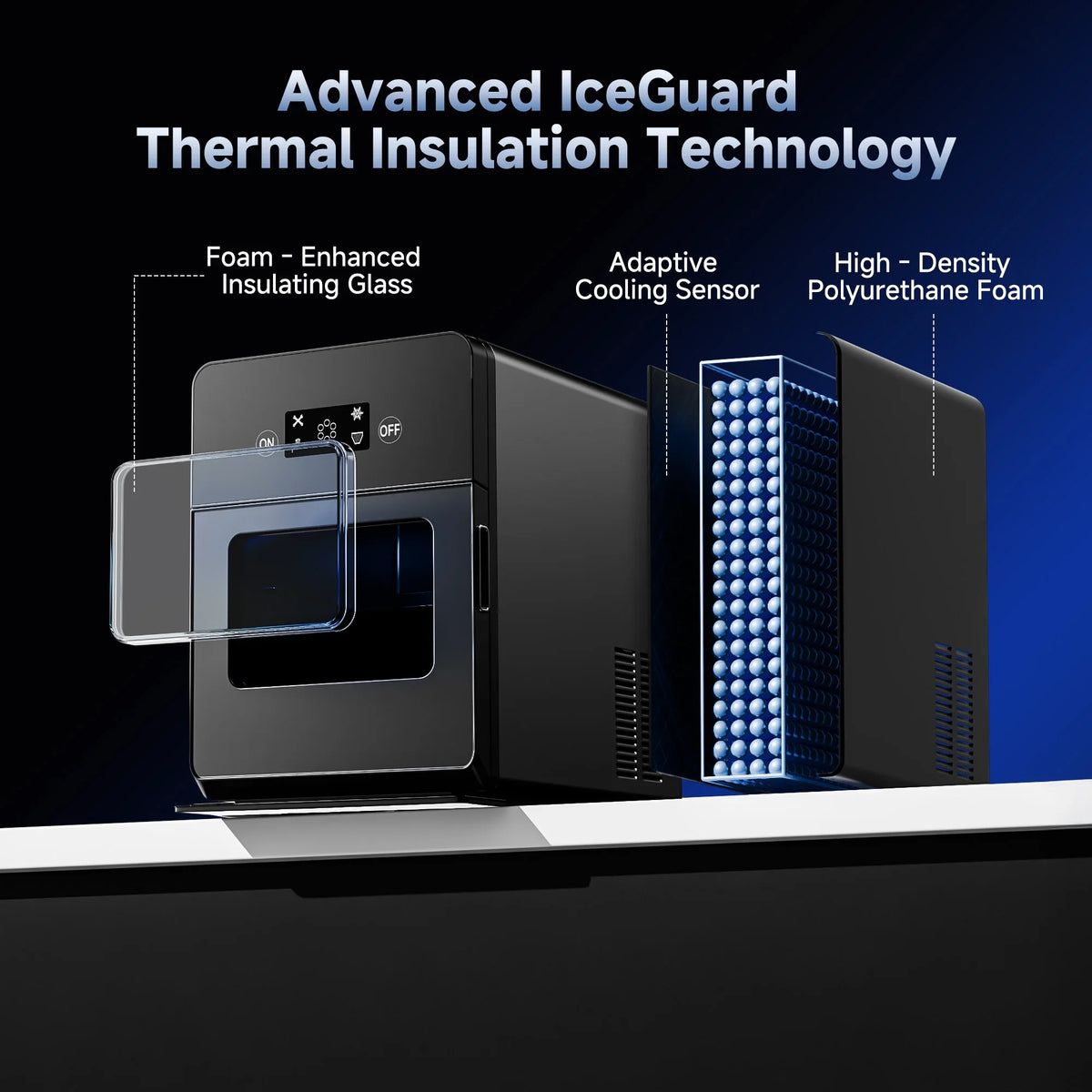Simzlife Sphere Ice Maker, 10 Pcs/Hour, 150 Pcs/Day, Clear Ice Ball Maker with Enhanced Insulation, with LCD Touch - image 7