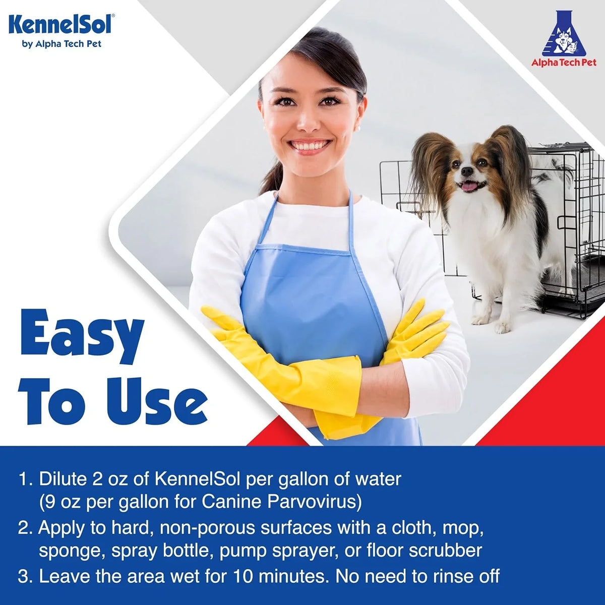 1-Step Kennel Cleaner - EPA Registered Liquid Concentrate Disinfectant and Deodorizer, Effective Against Bacteria and Viruses