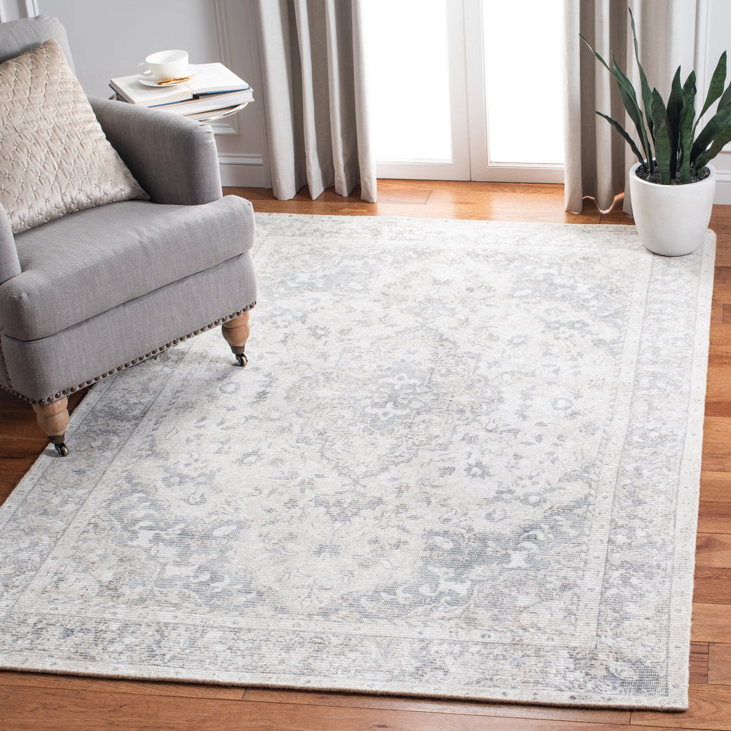 SAFAVIEH Restoration Vintage April Medallion Area Rug, Grey/Ivory, 8' x 10' - image 15