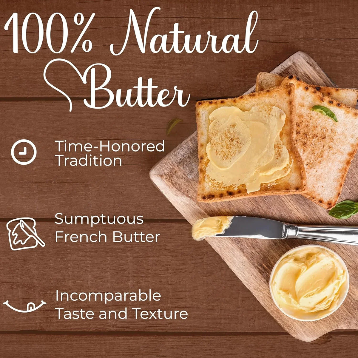 Beurdell Canned French Butter – 100% Natural Salted Pasteurized Real Butter | Long Shelf Life Emergency Survival Food | Great
