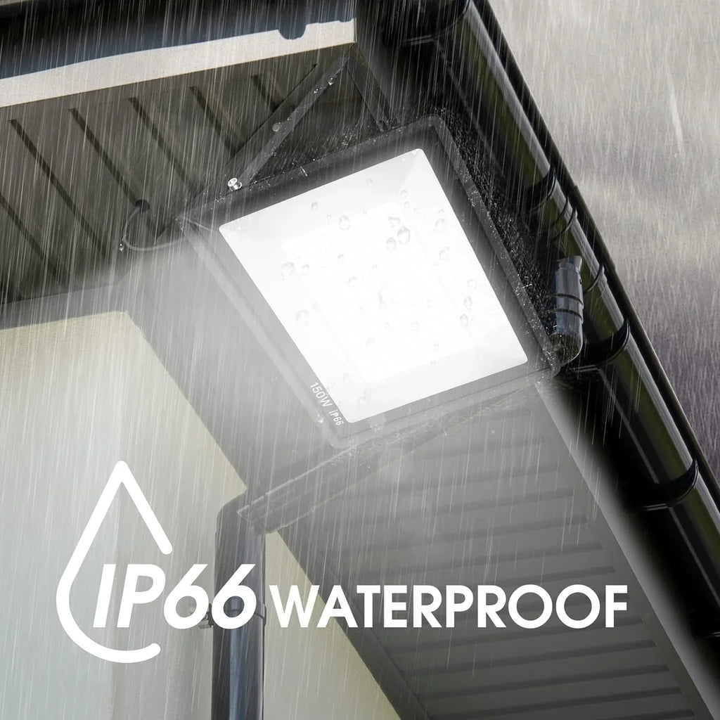 3 Pack 200W LED Flood Light,Super Bright Exterior Security Lights With Plug,IP66 Waterproof Outdoor Flood Light, 22800lm 5000