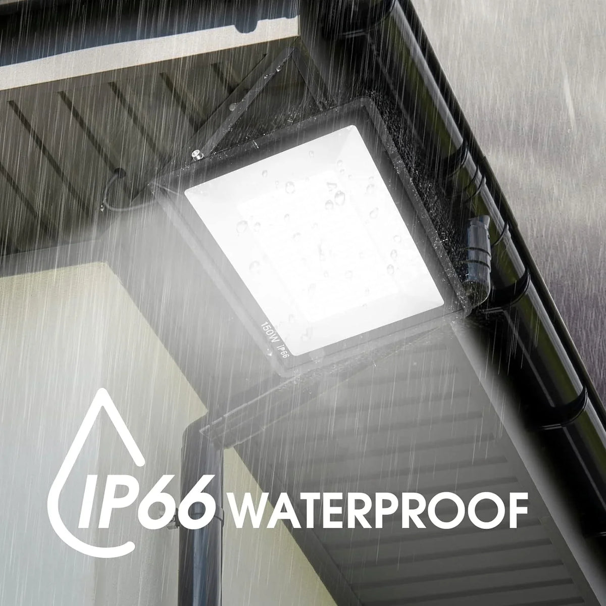 3 Pack 200W LED Flood Light,Super Bright Exterior Security Lights With Plug,IP66 Waterproof Outdoor Flood Light, 22800lm 5000