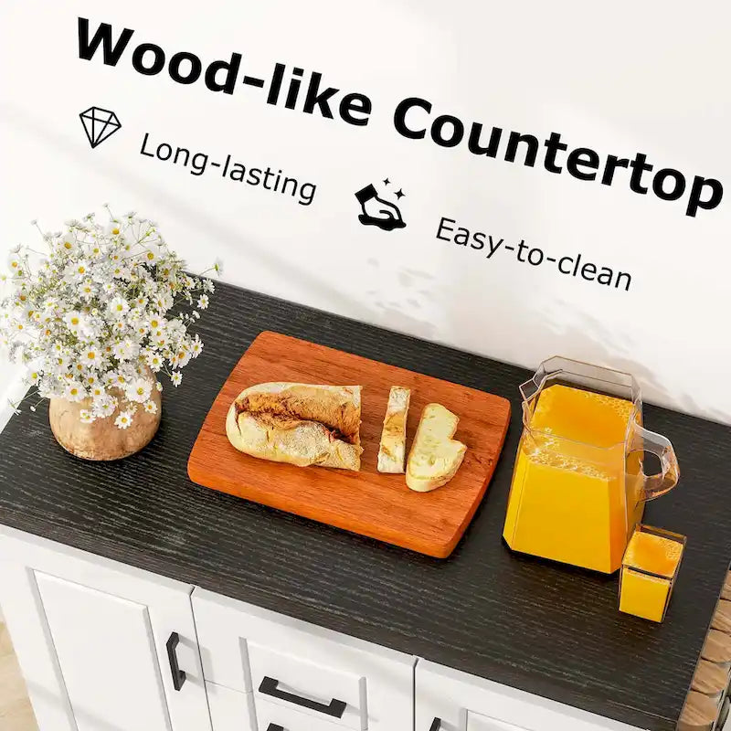 Costway Mobile Rolling Kitchen Island Cart with Wheels - Versatile Serving Utility - Learn More - image 8