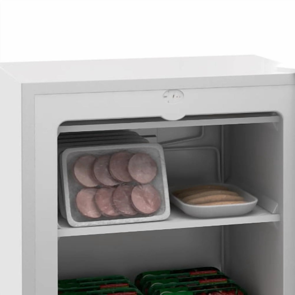 HOMCOM Upright Freezer, 3.0 Cubic Feet Compact Mini Freezer with Reversible Single Door and Adjustable Thermostat, Small freezer for Home, Dorm, Apartment, Home Office, White - image 5