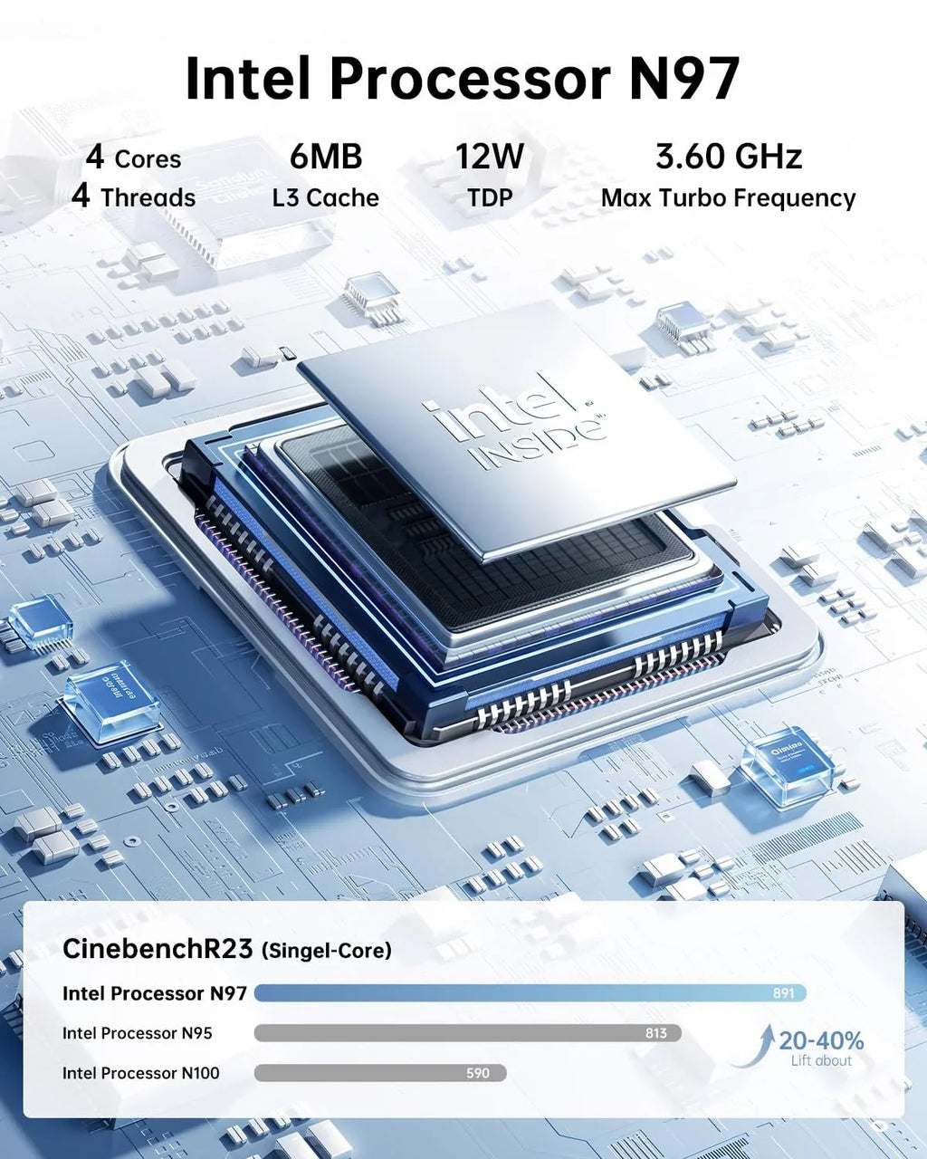 KAMRUI GK3Plus Mini PC, 16GB RAM, 512GB M.2 SSD Mini Computer - image 25