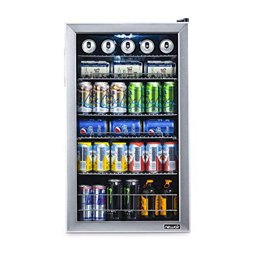 NewAir Beverage Refrigerator Cooler / 126 Cans Free Standing with Right Hinge Glass Door - image 11