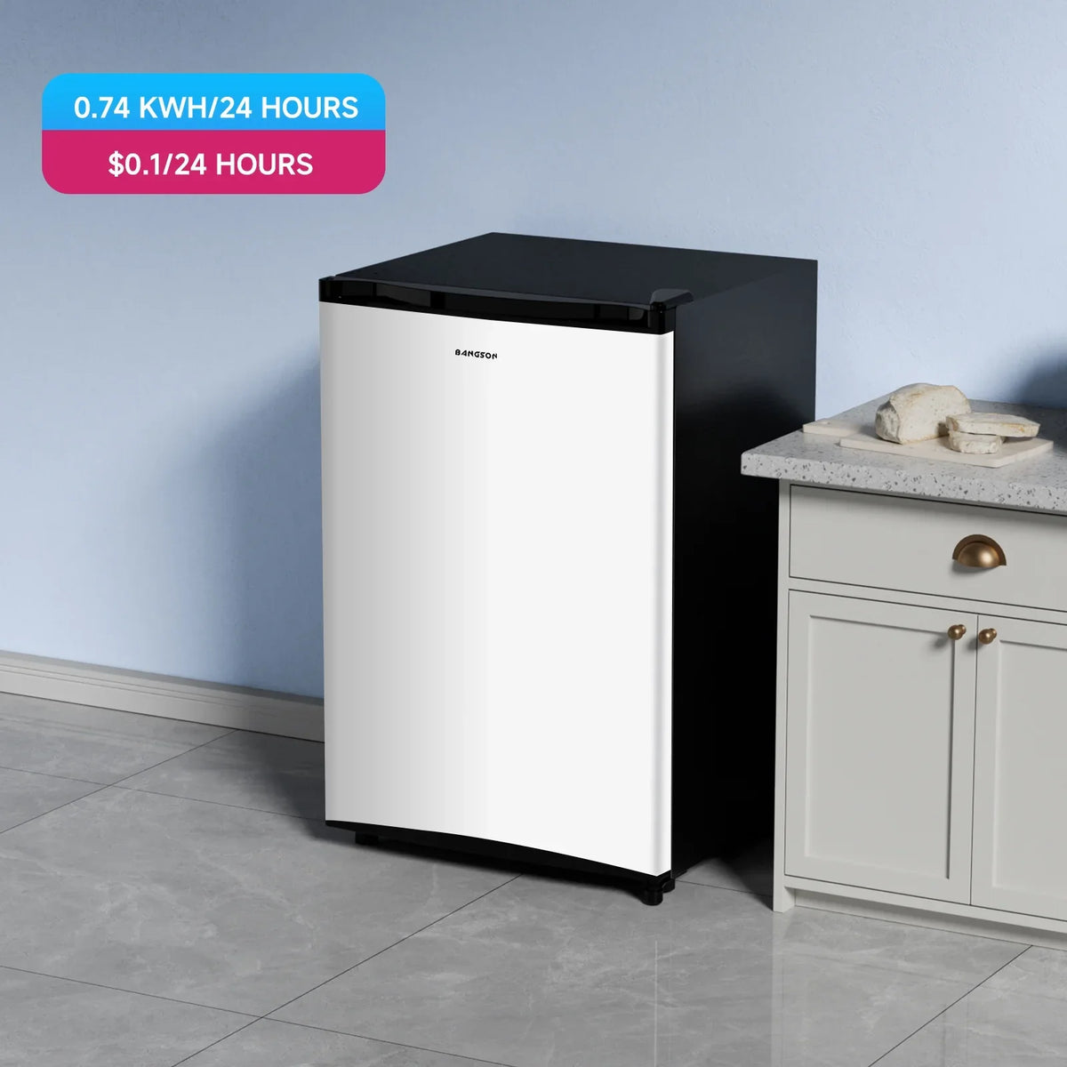 BANGSON 3.0 Cu.ft Compact Upright Freezer, Energy-Saving Mini Freezer with Adjustable Thermostat,Black - image 15