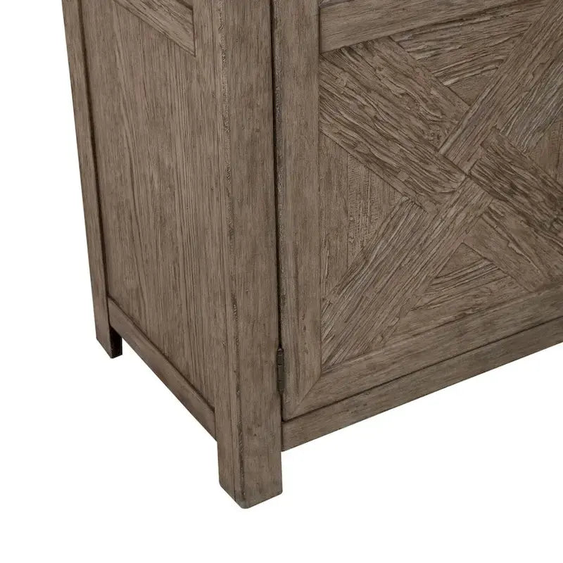 Skyview Lodge Cobblestone Oak Armoire - Spacious Bedroom Storage (54" W x 20" D x 75" H) - image 14