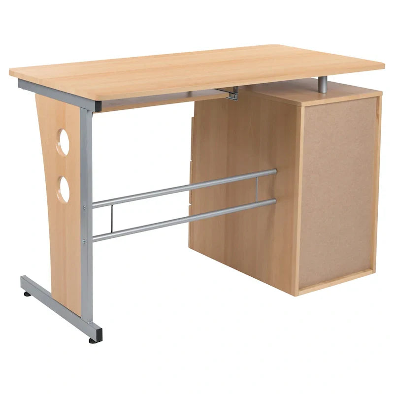 3-Drawer Pedestal Computer Desk with Keyboard Tray - image 43