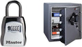 Key Lock Box, Outdoor Lock Box Bundle with SentrySafe Fireproof and Waterproof Safe, 1.23 Cubic Feet - image 1